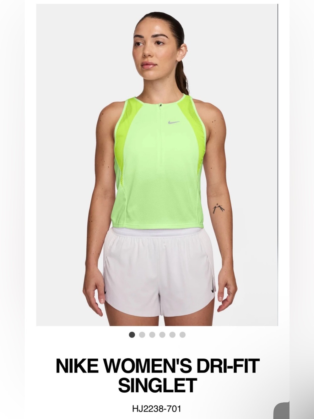 Nike Neon Lime Racerback Tank